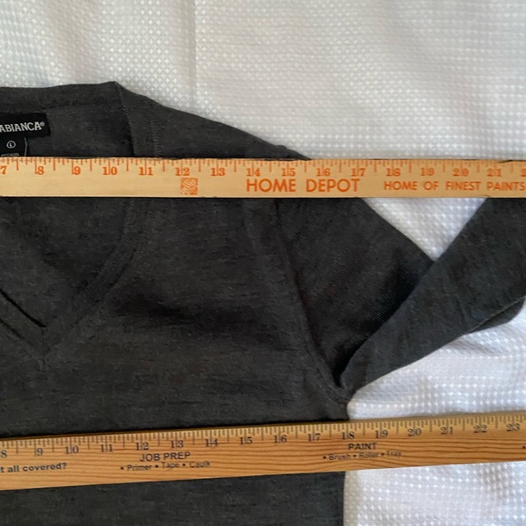 AC Quabianca 100% Wool V-neck, Women’s Sweater, Long-Sleeve, Size Large - Picture 4 of 9